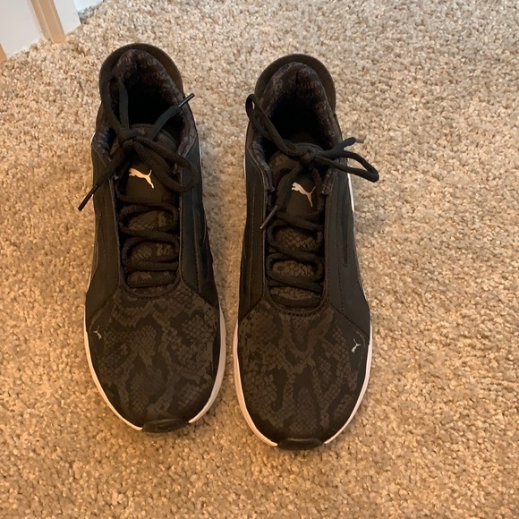 Puma Shoes - athletic shoes w/ subtle snake skin print.